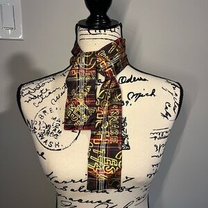 COACH Neck Scarf Reversible Pattern (wear on handbag)